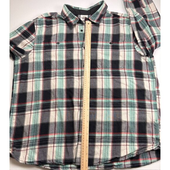 The North Face Arroyo Mens Flannel Shirt Long Sleeve Plaid Button Up XXL - Picture 4 of 5